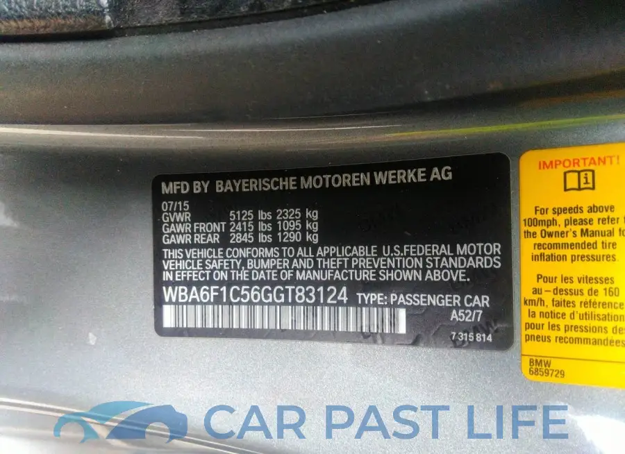 WBA6F1C56GGT83124# 9