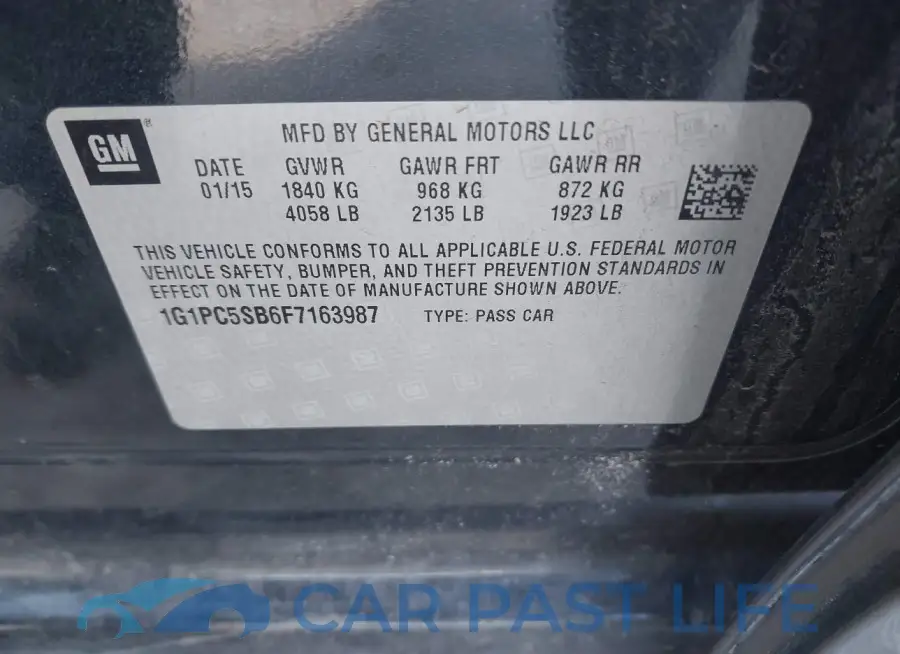 1G1PC5SB6F7163987# 9