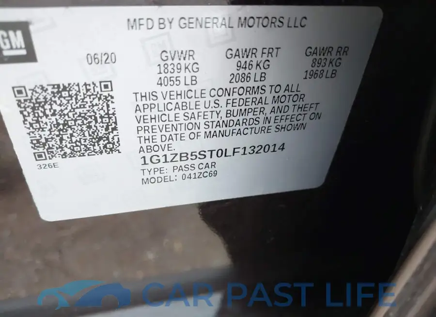 1G1ZB5ST0LF132014# 9