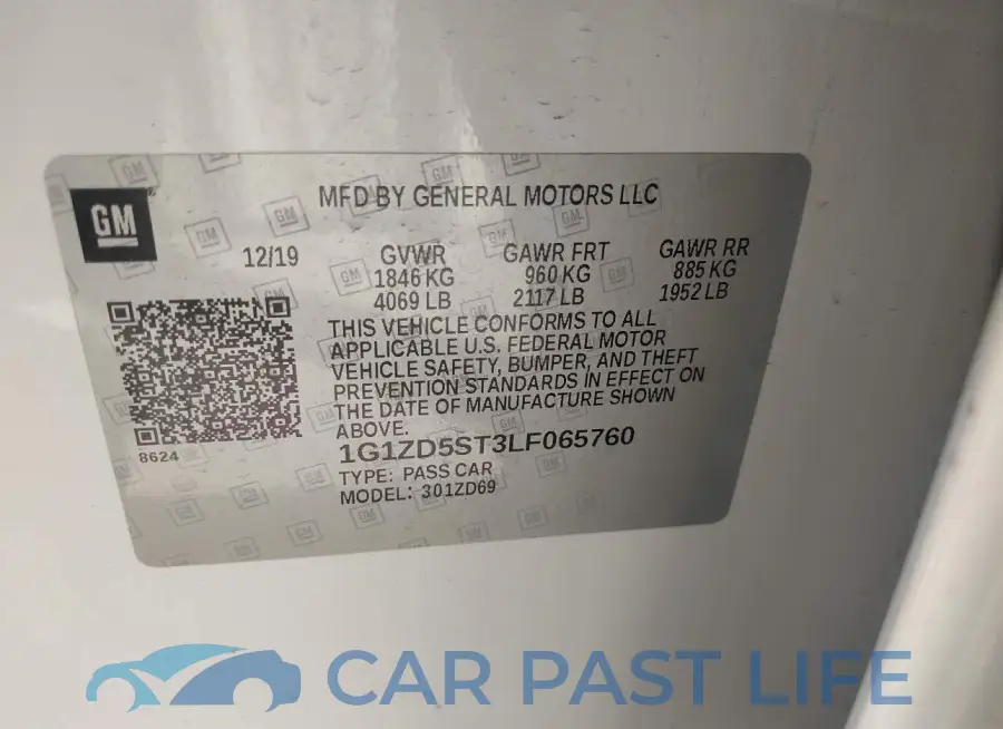 1G1ZD5ST3LF065760# 9