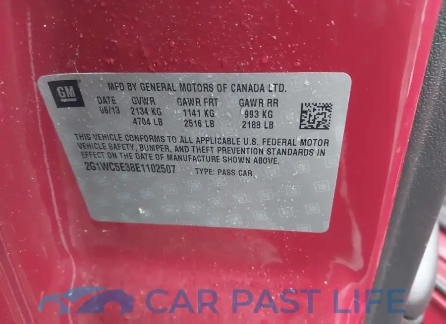 2G1WC5E38E1102507# 9