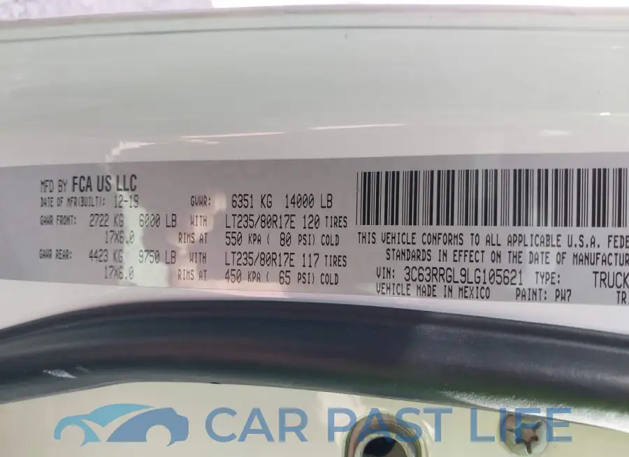 3C63RRGL9LG105621# 9