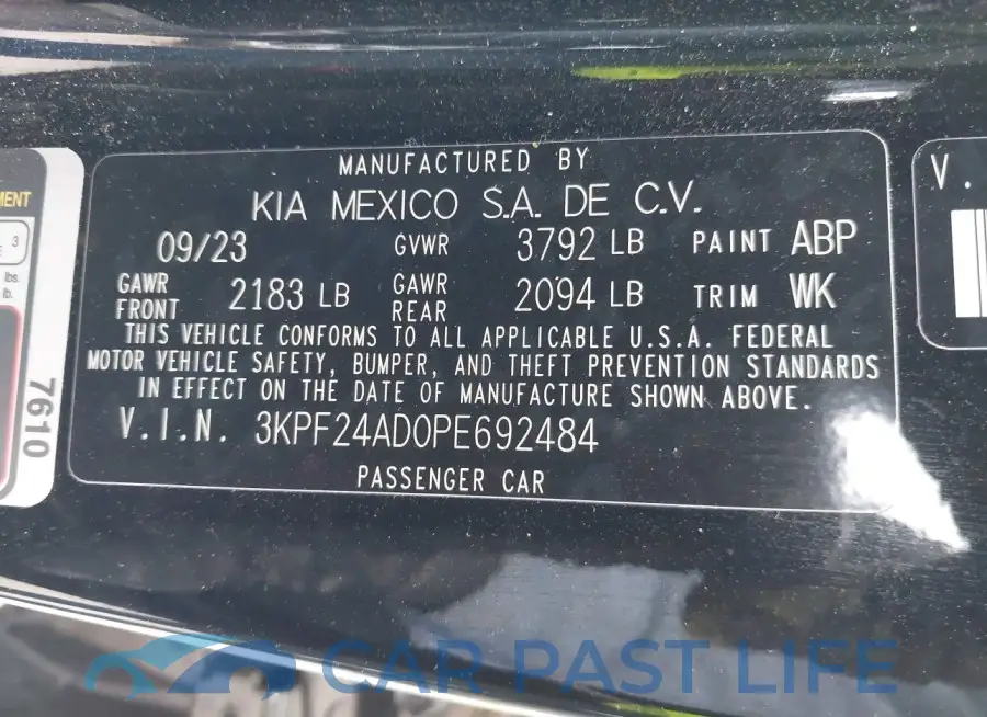 3KPF24AD0PE692484# 9