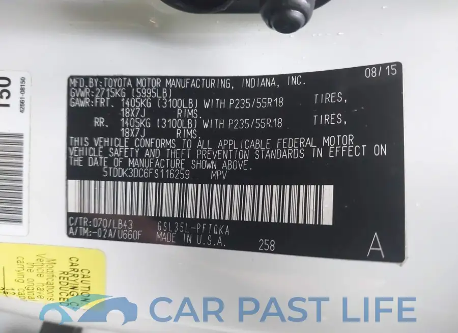 5TDDK3DC6FS116259# 9