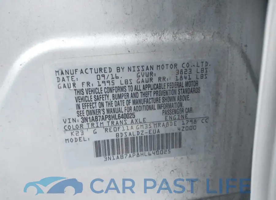3N1AB7AP8HL640025# 9