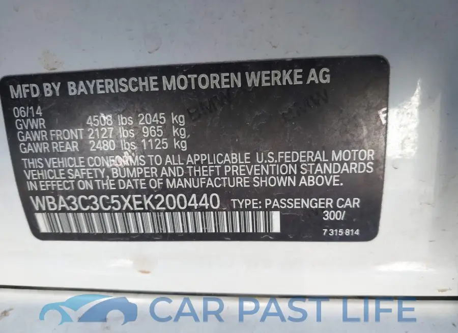 WBA3C3C5XEK200440# 9