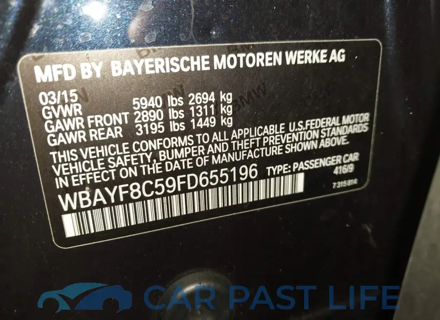 WBAYF8C59FD655196# 9