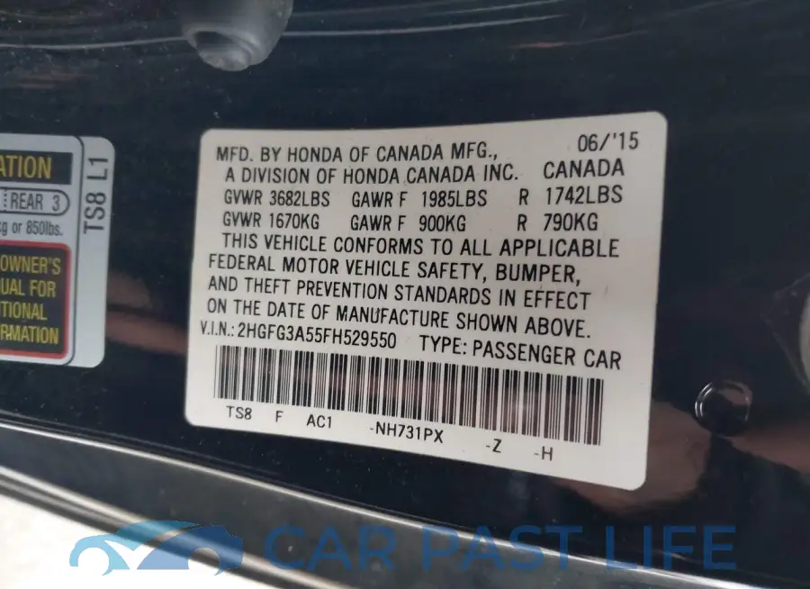 2HGFG3A55FH529550# 9