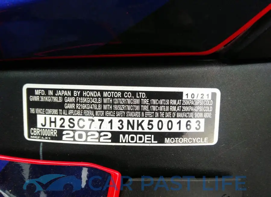 JH2SC7713NK500163# 10