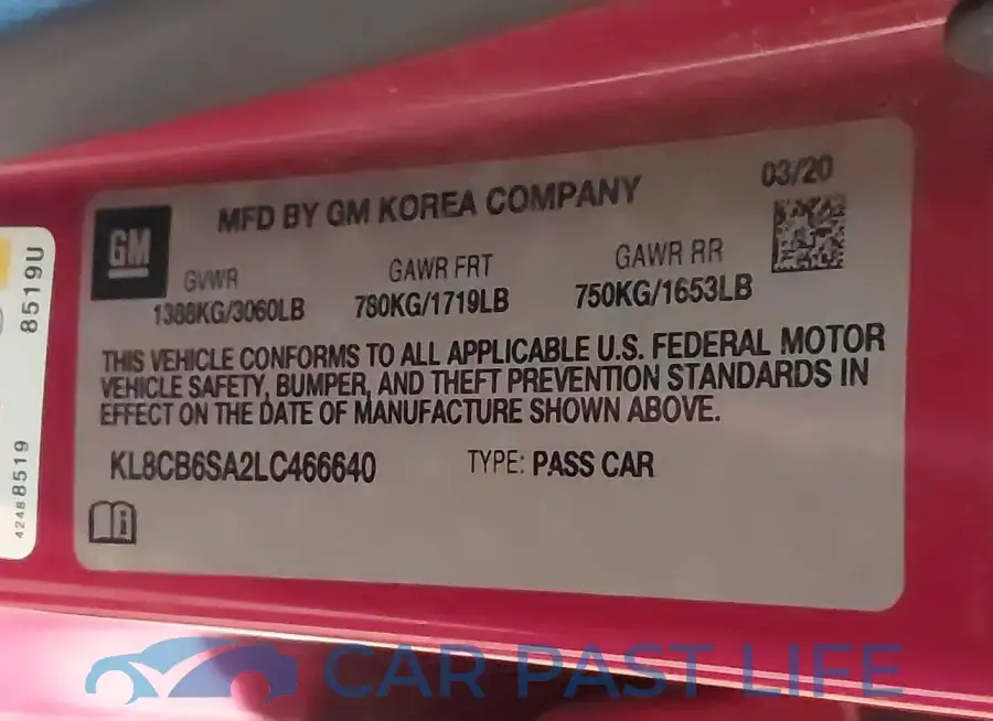KL8CB6SA2LC466640# 9
