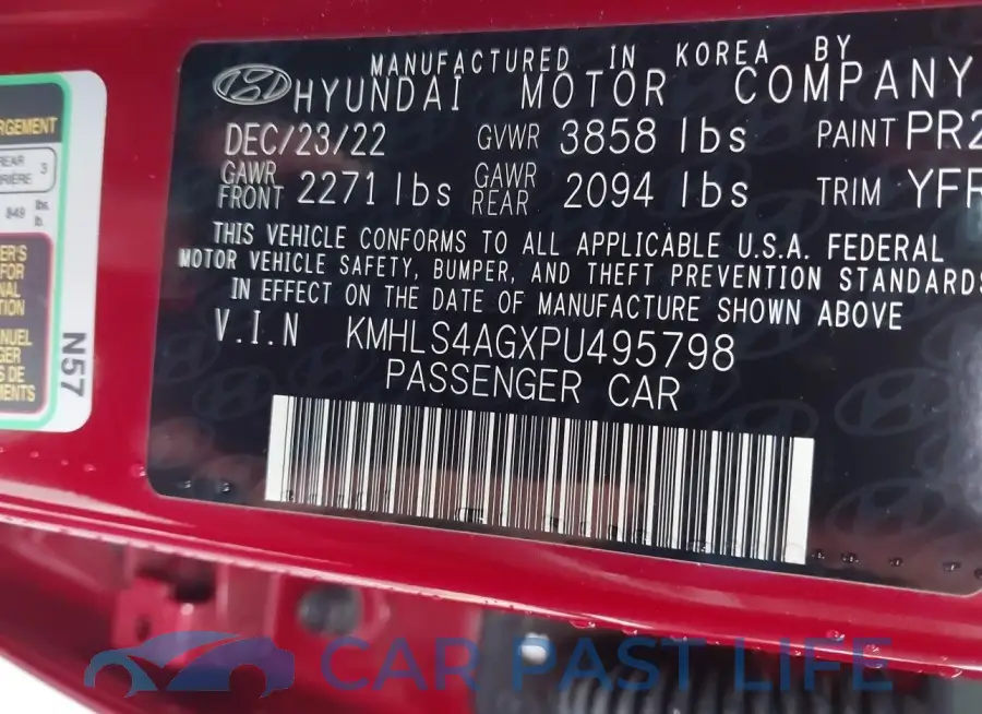 KMHLS4AGXPU495798# 9