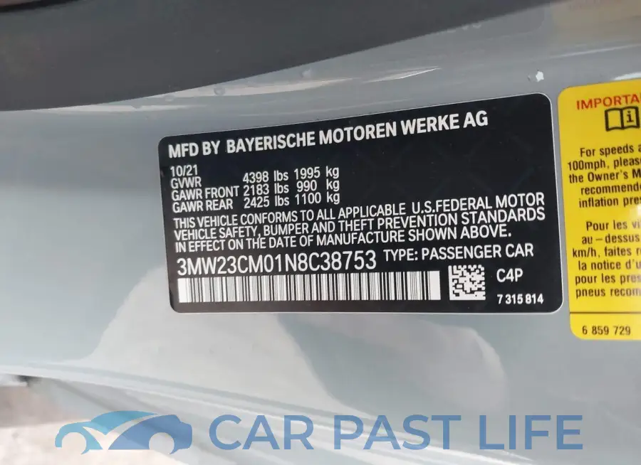 3MW23CM01N8C38753# 9