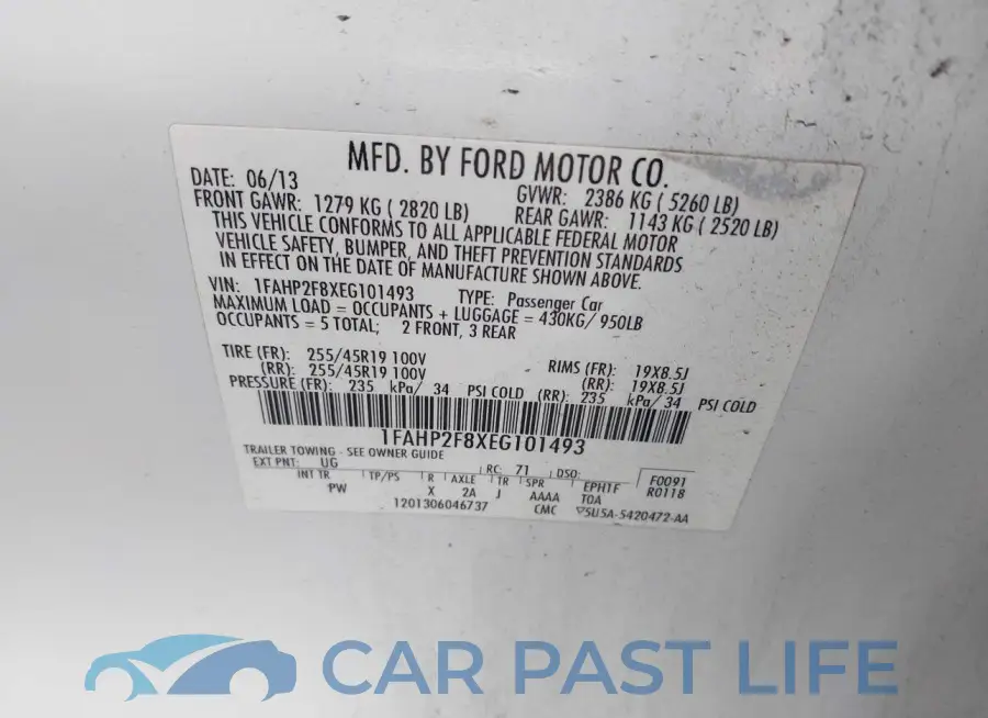 1FAHP2F8XEG101493# 9
