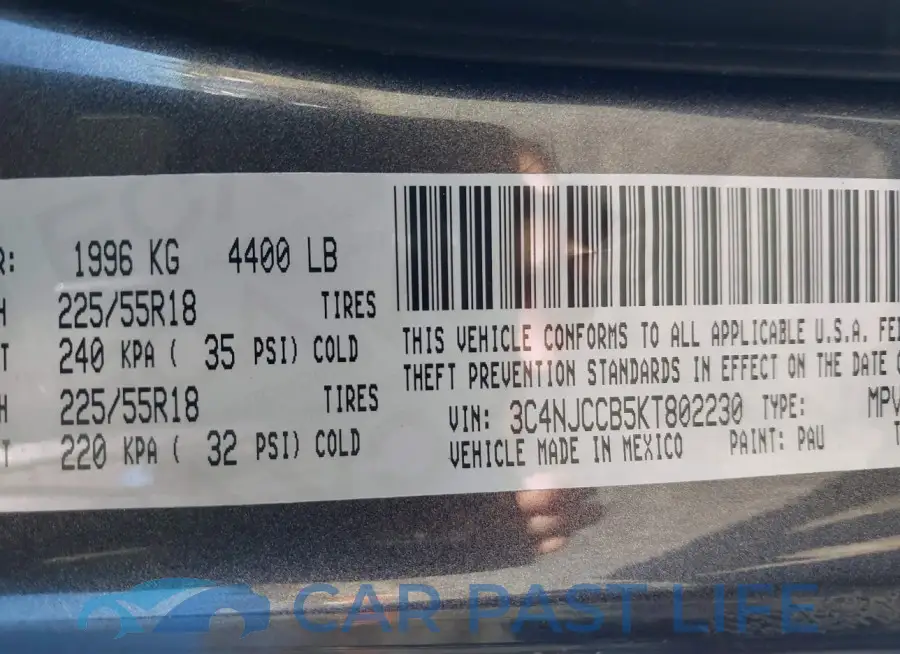 3C4NJCCB5KT802230# 9