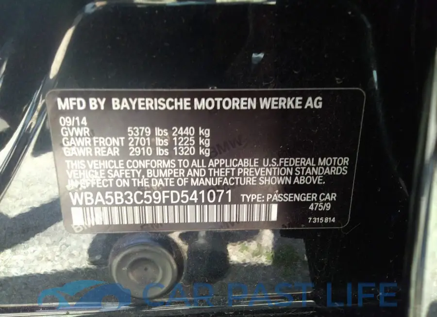 WBA5B3C59FD541071# 9
