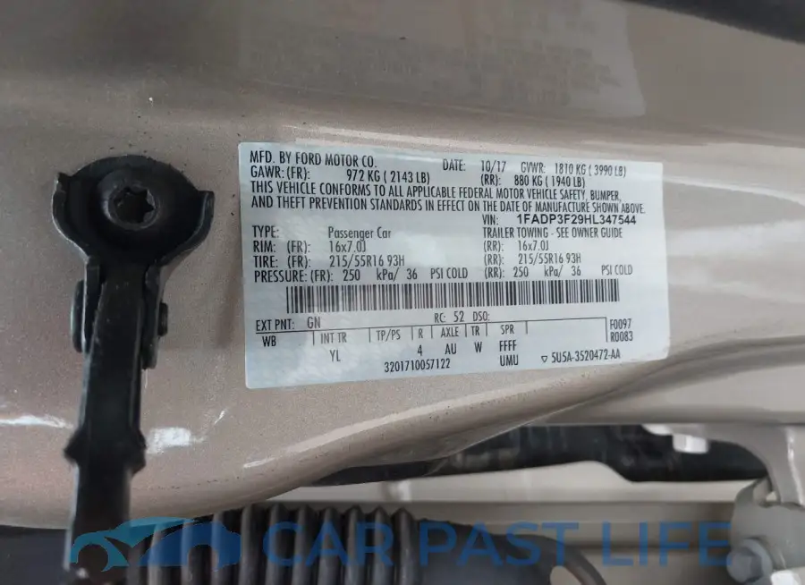 1FADP3F29HL347544# 9