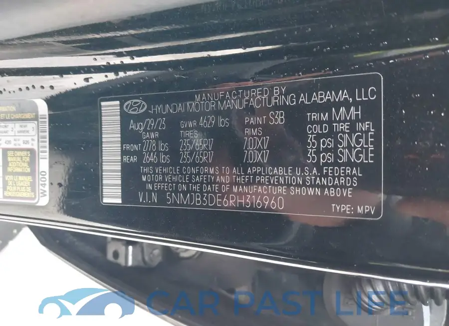 5NMJB3DE6RH316960# 9