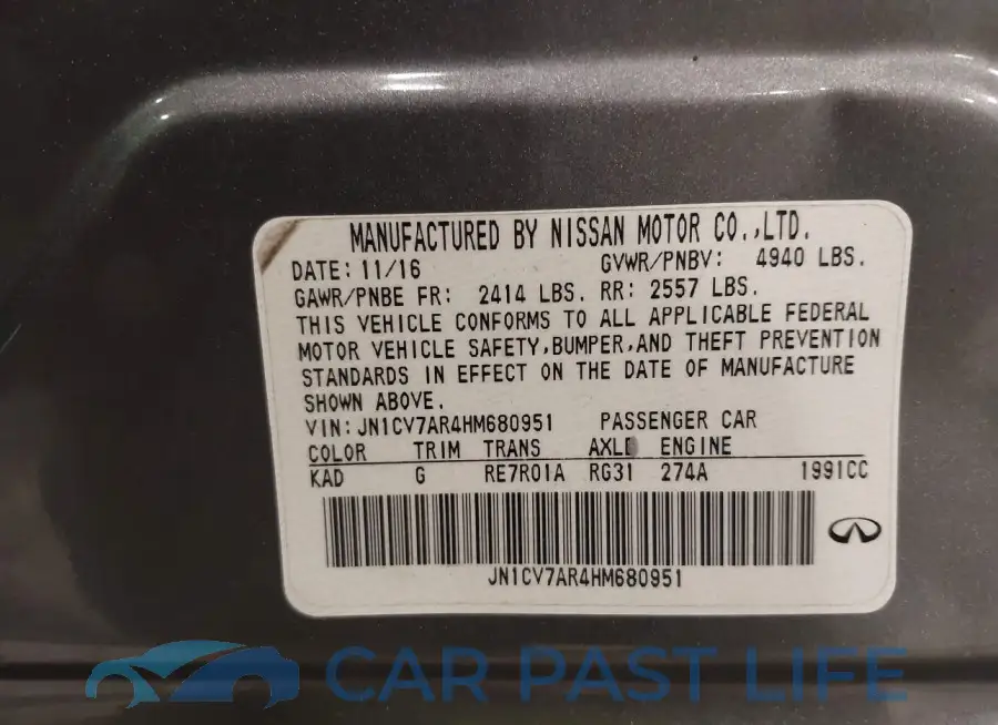 JN1CV7AR4HM680951# 9
