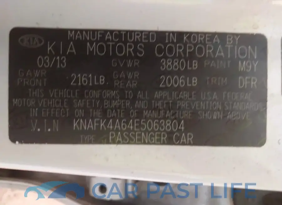 KNAFK4A64E5063804# 9