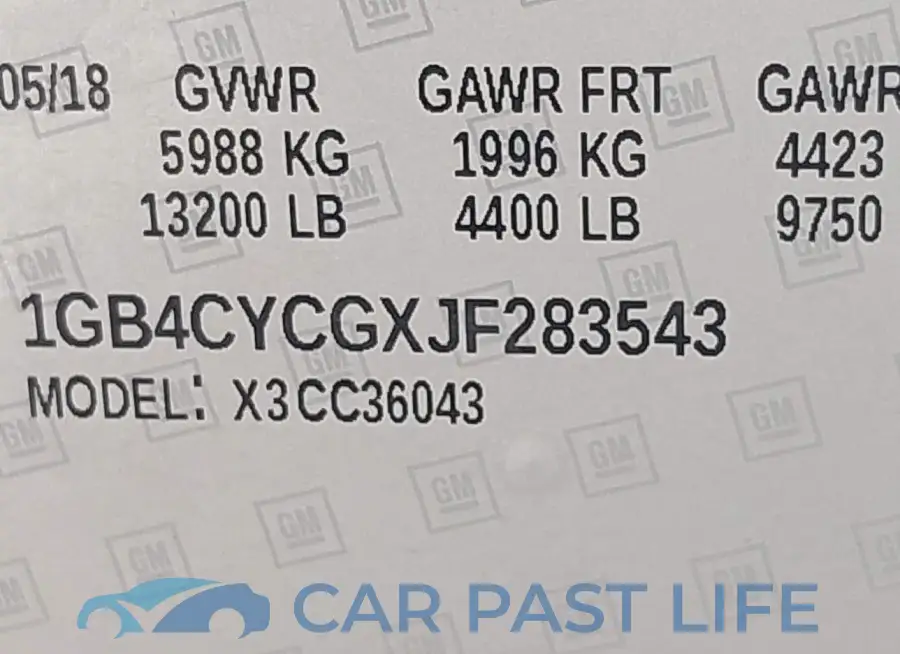 1GB4CYCGXJF283543# 8