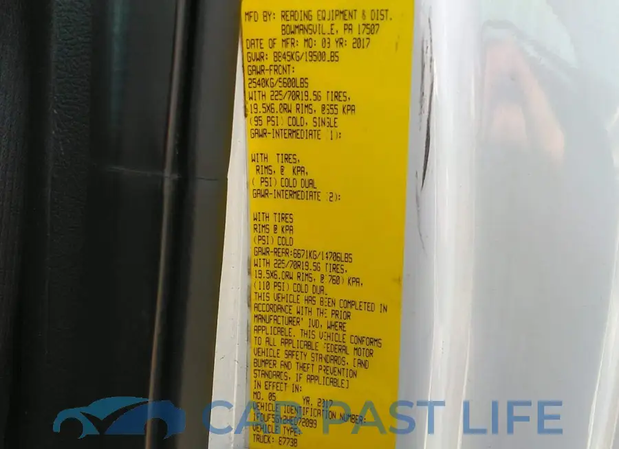 1FDUF5GY2HED72099# 9