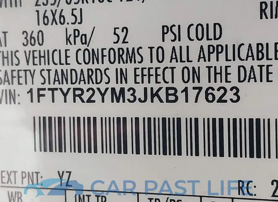 1FTYR2YM3JKB17623# 9