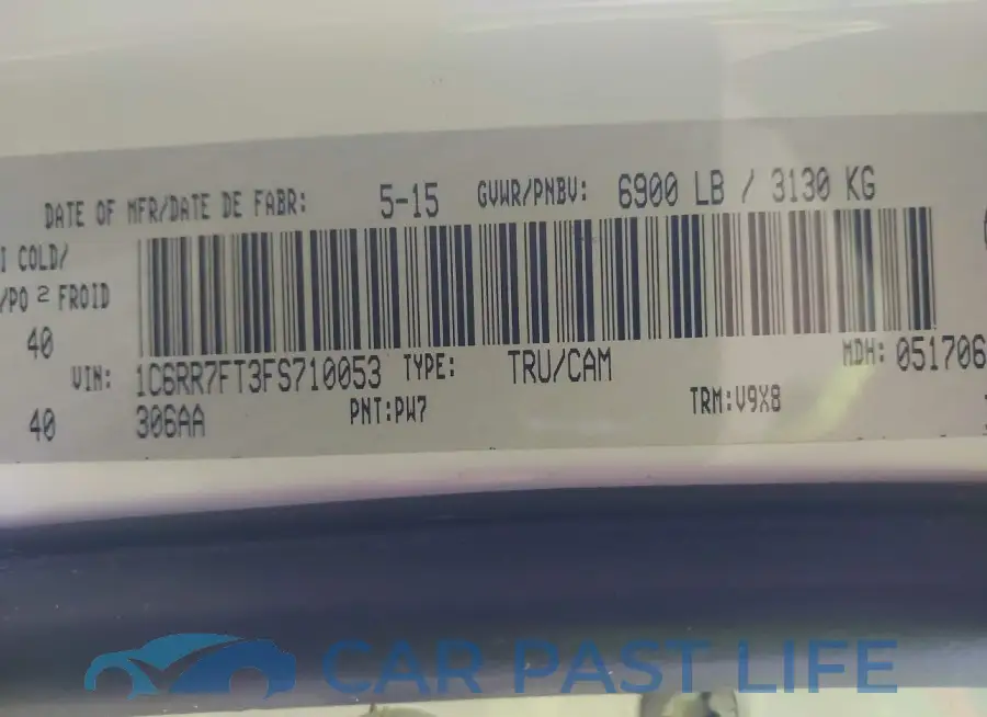 1C6RR7FT3FS710053# 9