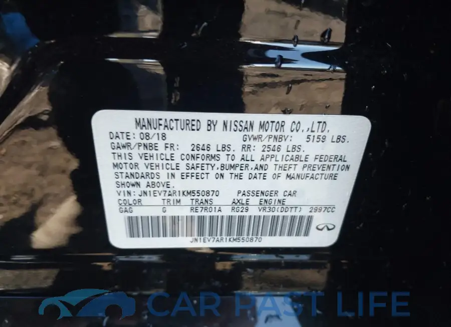 JN1EV7AR1KM550870# 9