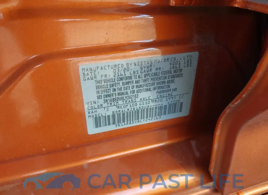 3N1AB8DV8LY242163# 9