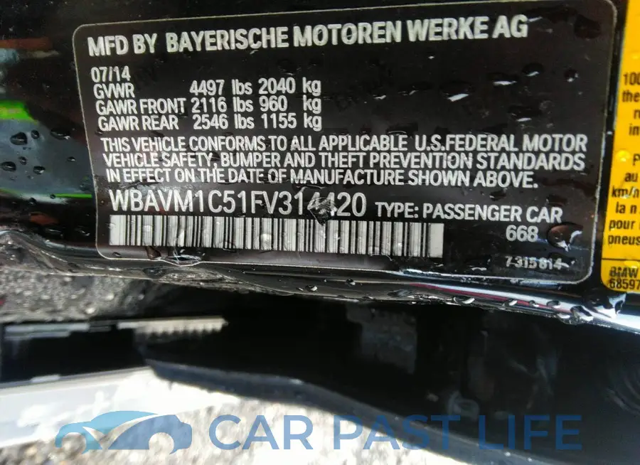 WBAVM1C51FV314420# 9