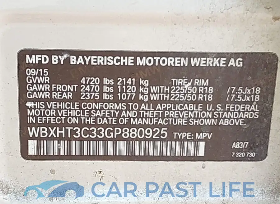 WBXHT3C33GP880925# 9
