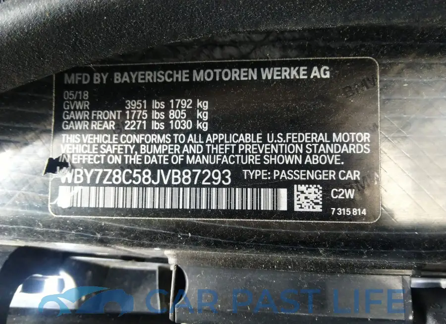 WBY7Z8C58JVB87293# 9