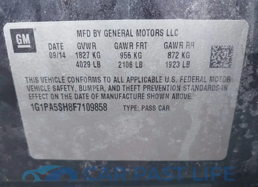 1G1PA5SH8F7109858# 9