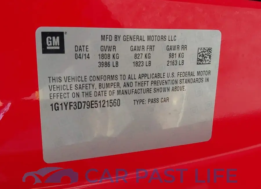 1G1YF3D79E5121560# 9