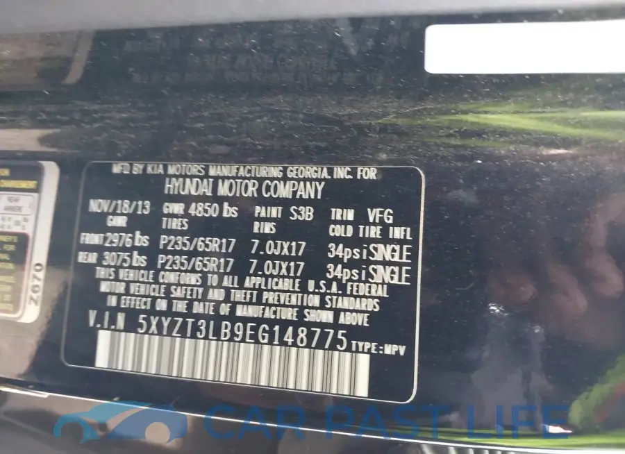 5XYZT3LB9EG148775# 9