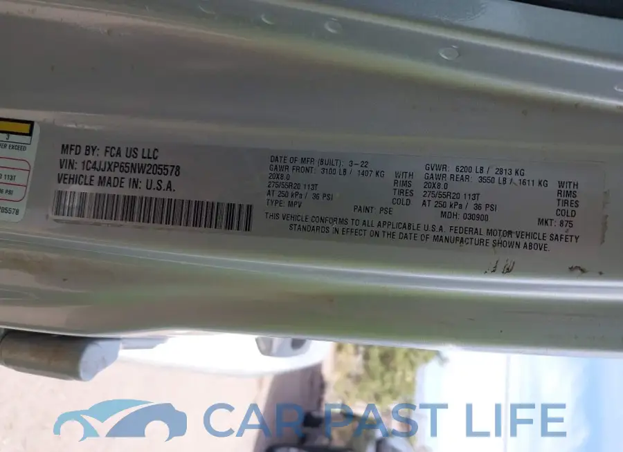 1C4JJXP65NW205578# 9