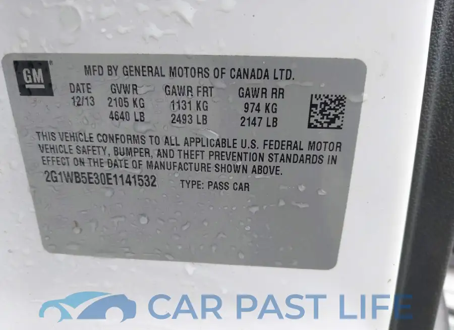 2G1WB5E30E1141532# 9