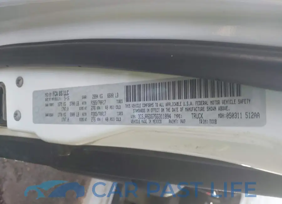 3C6JR6DG7GG311894# 9