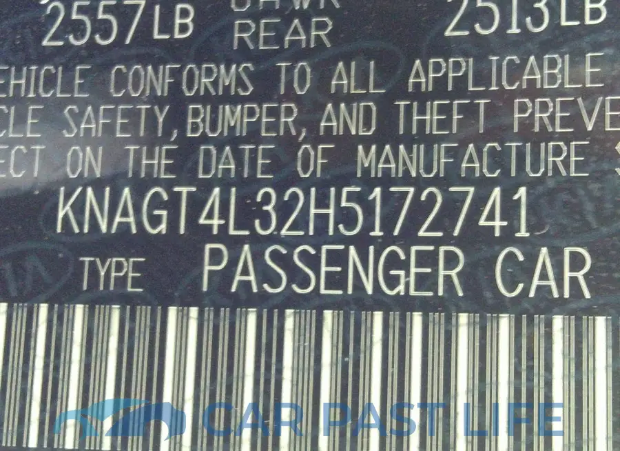 KNAGT4L32H5172741# 9