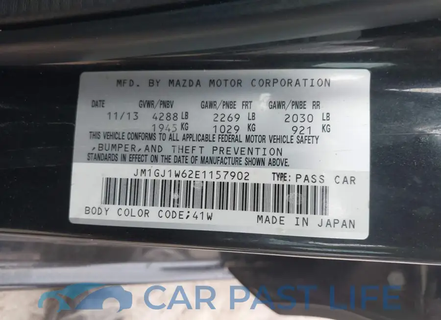 JM1GJ1W62E1157902# 9