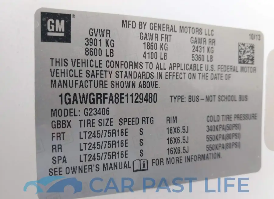 1GAWGRFA8E1129480# 9
