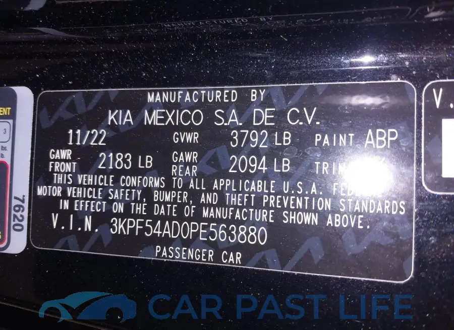 3KPF54AD0PE563880# 9