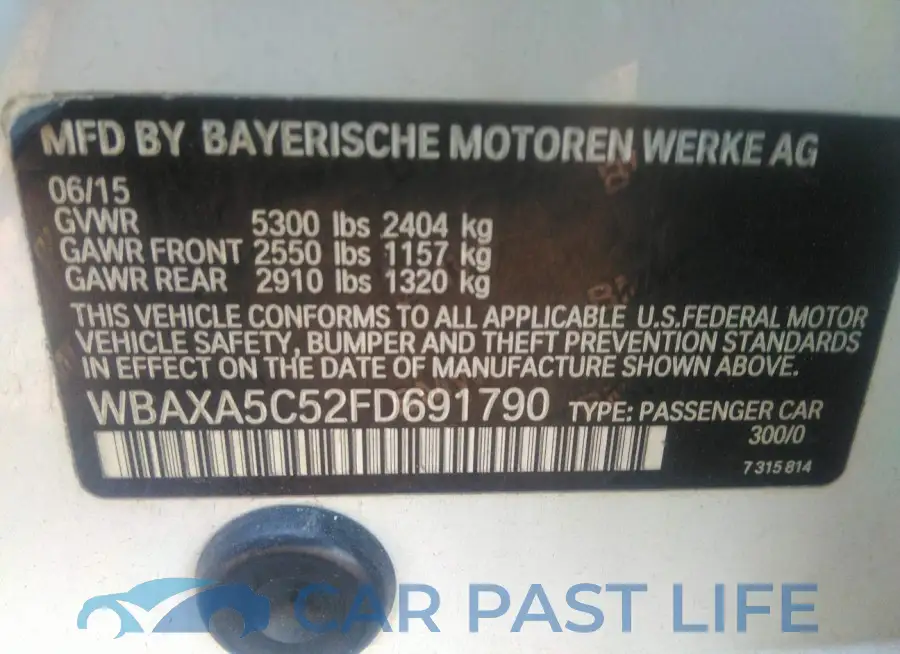 WBAXA5C52FD691790# 9