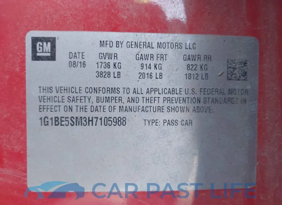 1G1BE5SM3H7105988# 9