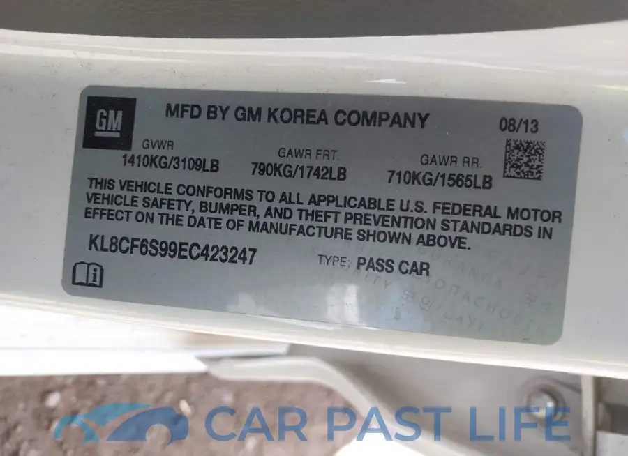 KL8CF6S99EC423247# 9