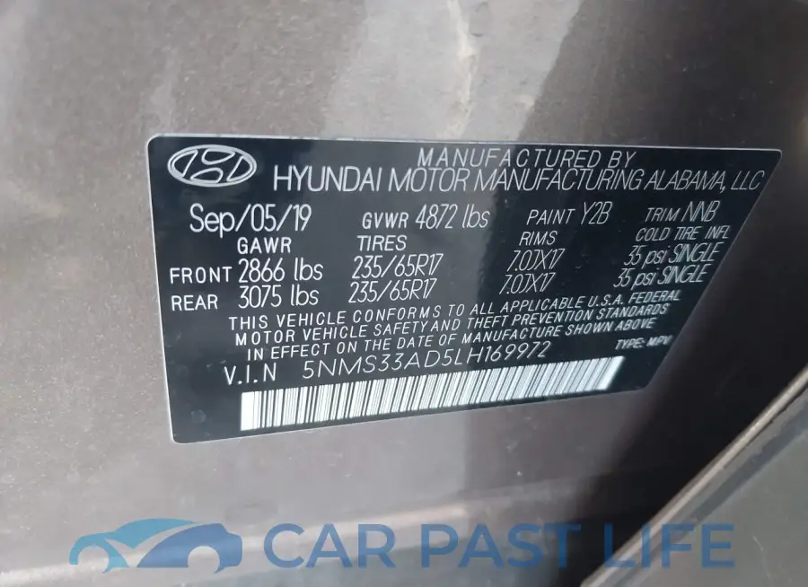 5NMS33AD5LH169972# 9