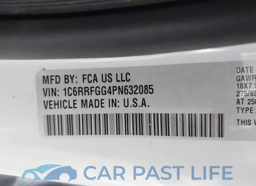 1C6RRFGG4PN632085# 9