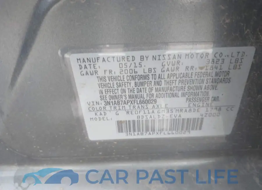 3N1AB7APXFL660029# 9