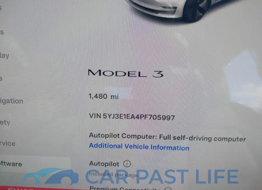 5YJ3E1EA4PF705997# 15