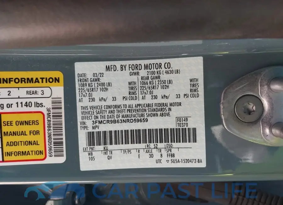 3FMCR9B63NRD59659# 9